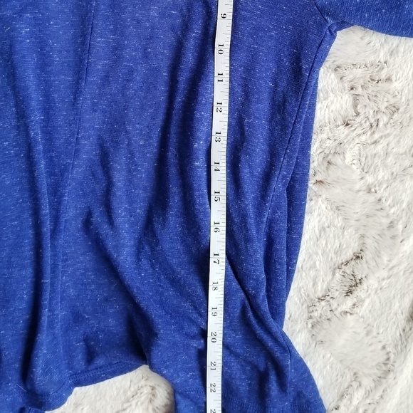 American Eagle Outfitters Linen Blend Blue Open Cardigan Size S - Picture 7 of 8